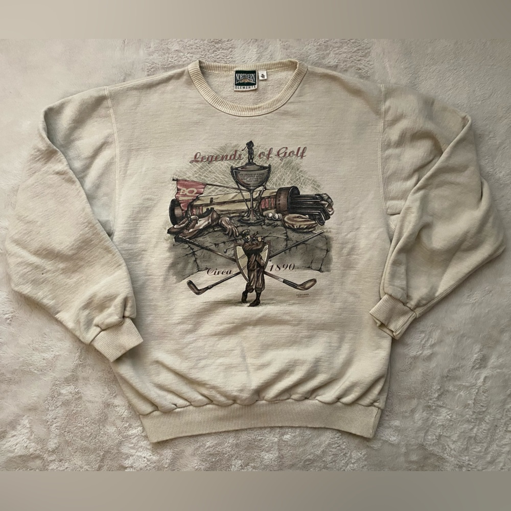 Vintage 90s Northern Elements Golf Crewneck